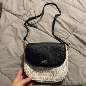 Michael Kors Navy blue/white satchel (never used)